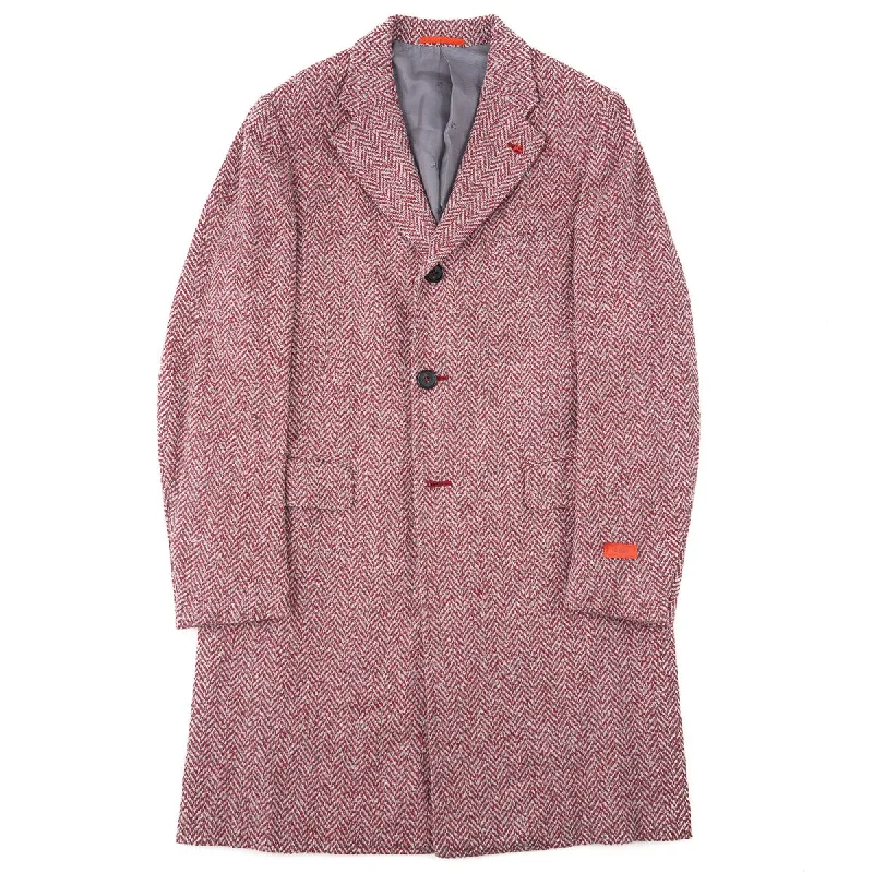 Isaia Wool-Mohair-Cashmere Overcoat