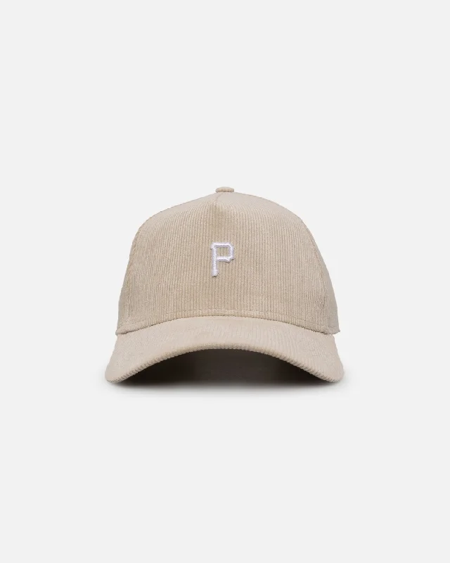 New Era Pittsburgh Pirates 'Micro Cord Cream' 9FORTY A-Frame Snapback Cream/White