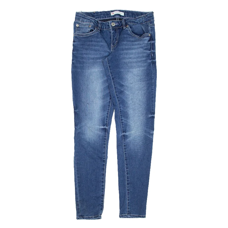LEVI'S 710 Jeans Blue Denim Slim Skinny Girls W26 L27