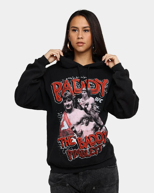 UFC By Goat Crew Paddy The Baddy Vintage Hoodie Black Wash