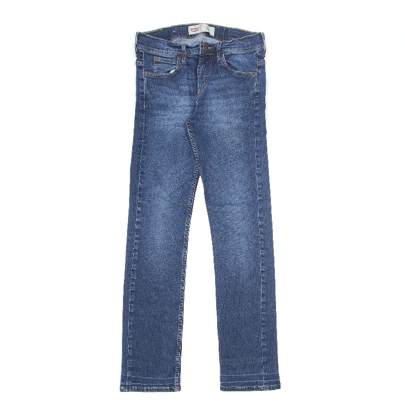 LEVI'S 511 Jeans Blue Denim Slim Straight Girls W28 L26