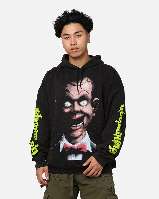 American Thrift X Goosebumps Living Dummy Vintage Hoodie Black Wash