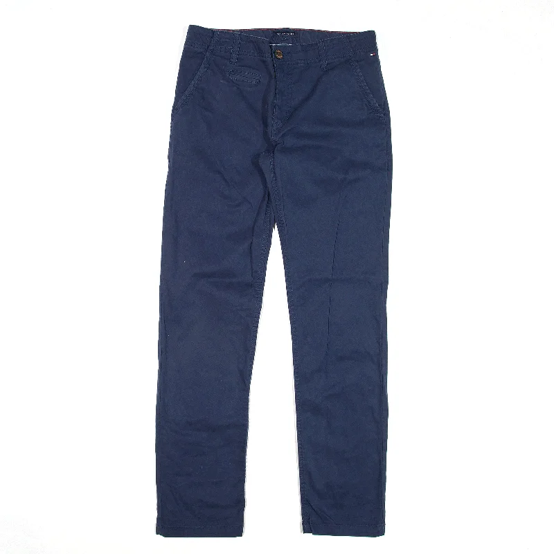 TOMMY HILFIGER Chino Trousers Blue Regular Straight Boys W30 L28