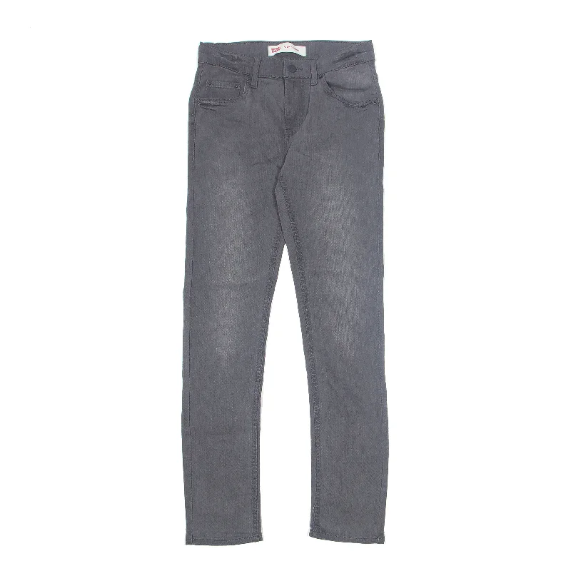 LEVI'S 510 Jeans Skinny Grey Denim Slim Skinny Boys W26 L29