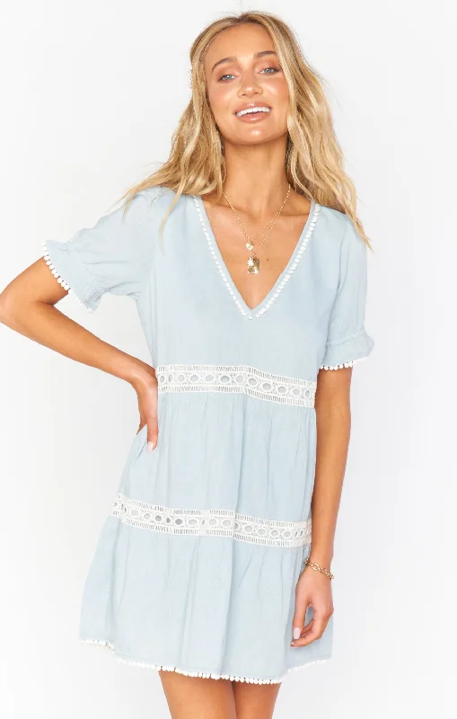 Hera Mini ~ Sky Fashion-forward mini dresses