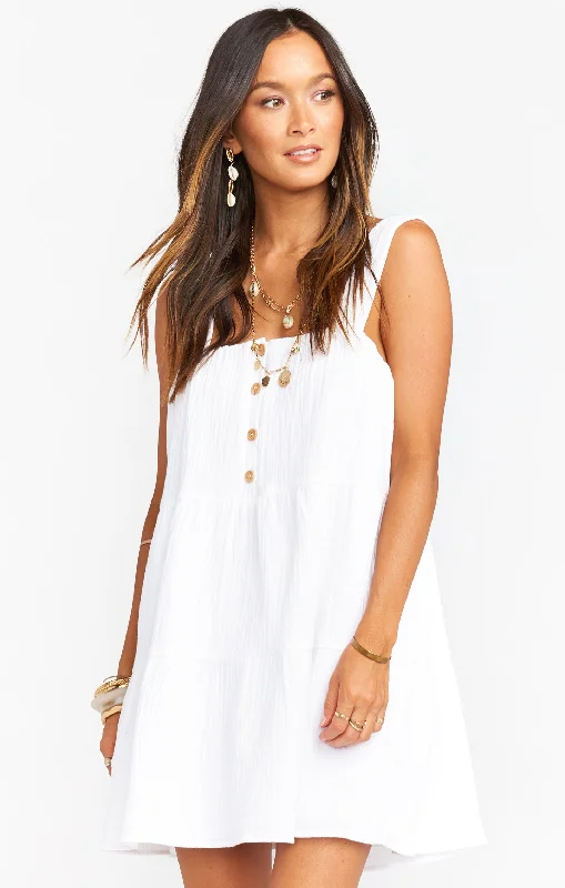 Marisa Dress ~ White Gauze Best mini dresses for elegant looks