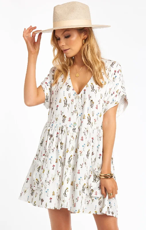 Odessa Dress ~ Mini Pressed Floral Elegant mini dresses