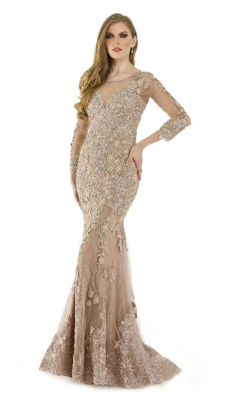 Morrell Maxie 15905 - Quarter Sleeve Embroidered Evening Gown Best value maxi dresses