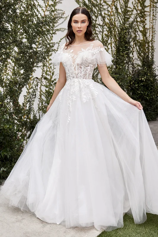 Cinderella Divine A1070W: Embroidered Elegance for the Modern Bride High-low unclassified dresses Cinderella Divine A1070W: Embroidered Elegance for the Modern Bride High-low unclassified dresses