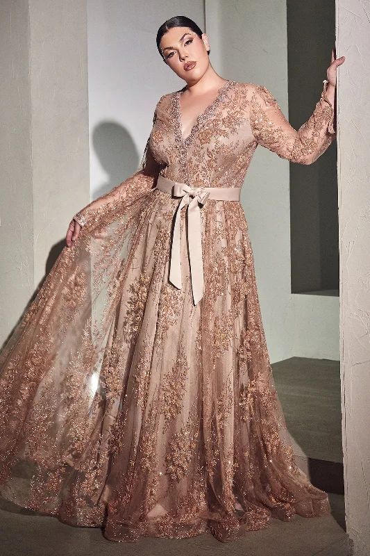**Cinderella Divine CD233C: Embroidered Elegance for Unforgettable Occasions** Open-back unclassified dresses **Cinderella Divine CD233C: Embroidered Elegance for Unforgettable Occasions** Open-back unclassified dresses