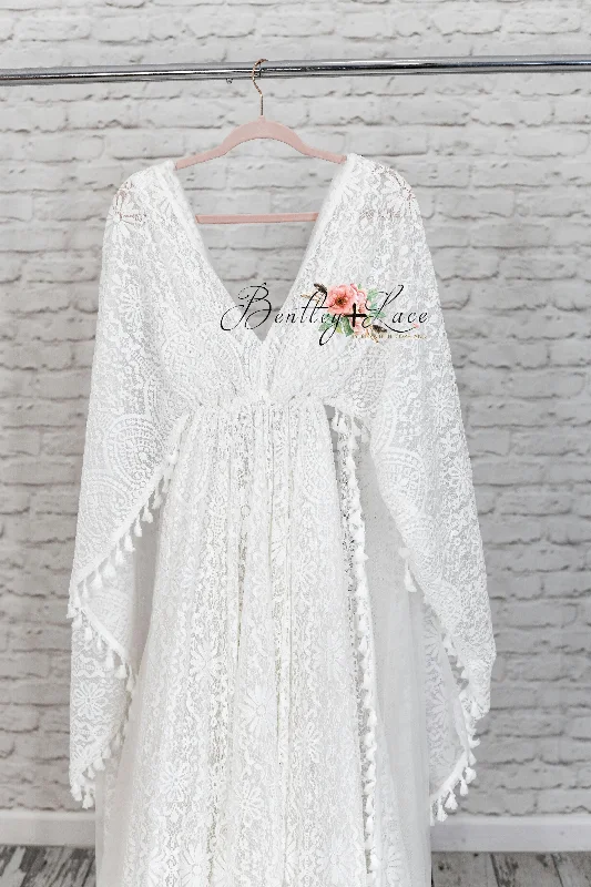 New. Good Vibes- WHITE- Beautiful boho inspired gown - (TEEN-ADULT) Maternity Friendly. Budget-friendly unclassified dresses