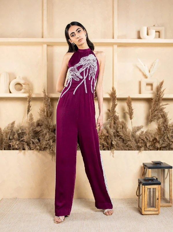 Flower Embroidered Jumpsuit Best-selling unclassified dresses