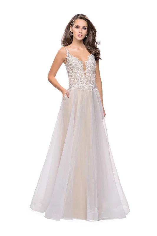 La Femme 25701 Denim unclassified dresses