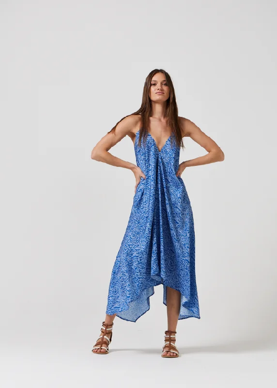 Sapphire Tiger Grecian Dress Cotton unclassified dresses