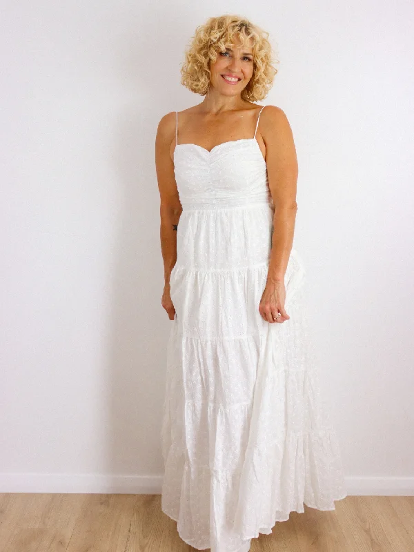 LILLIAN LACE MIDI Ruffled Skirt Midi