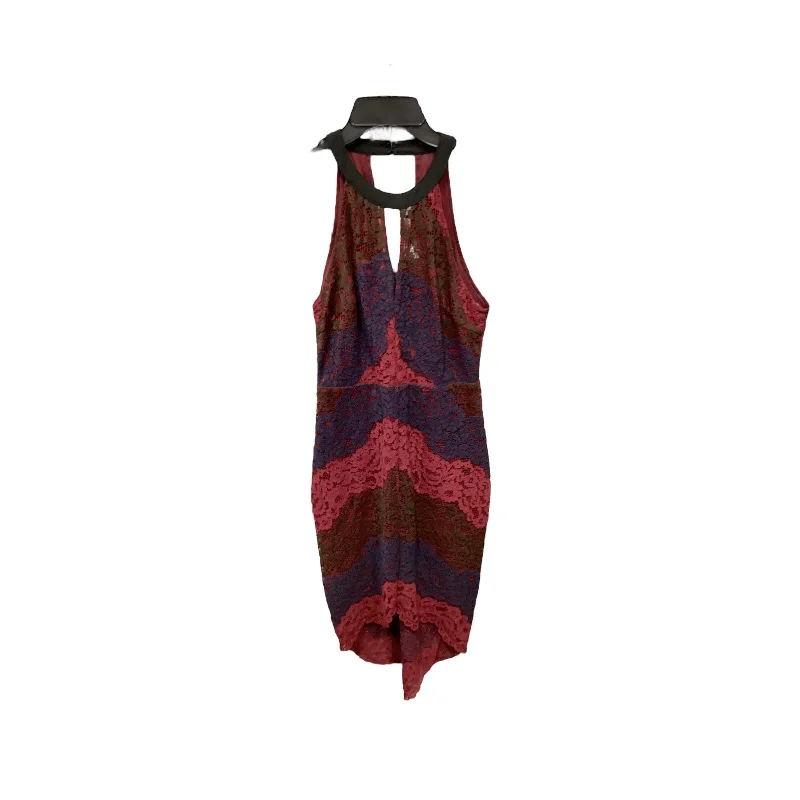 Dress Party Midi By Astr The Label In Red, Size: S Fitted Midi Skirt